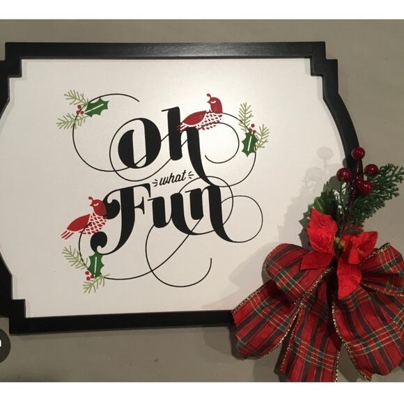 Chalk Couture 8.5 x 11 New " Oh What Fun" Transfer - Picture 3 of 5